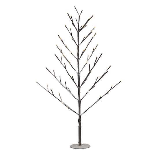 34.75" LED Lighted Tree Décor By Melrose in Gray | 35" | Michaels®